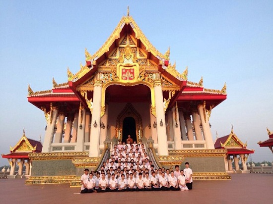 Nursing students practice Dharma